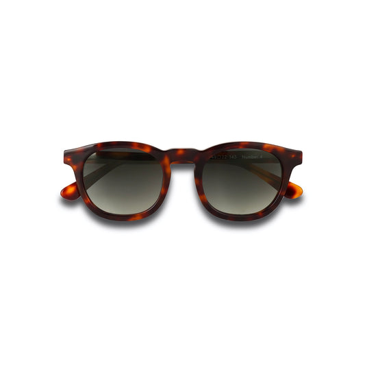 Unisex-Sonnenbrille mit braunem Gestell und grünen Gläsern – italienisches Acetat, 100% UV-Schutz, stilvolles Accessoire für Damen und Herren