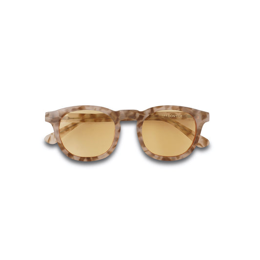 Unisex-Sonnenbrille mit hellem Gestell und gelben Gläsern – italienisches Acetat, 100% UV-Schutz, stilvolles Accessoire für Damen und Herren
